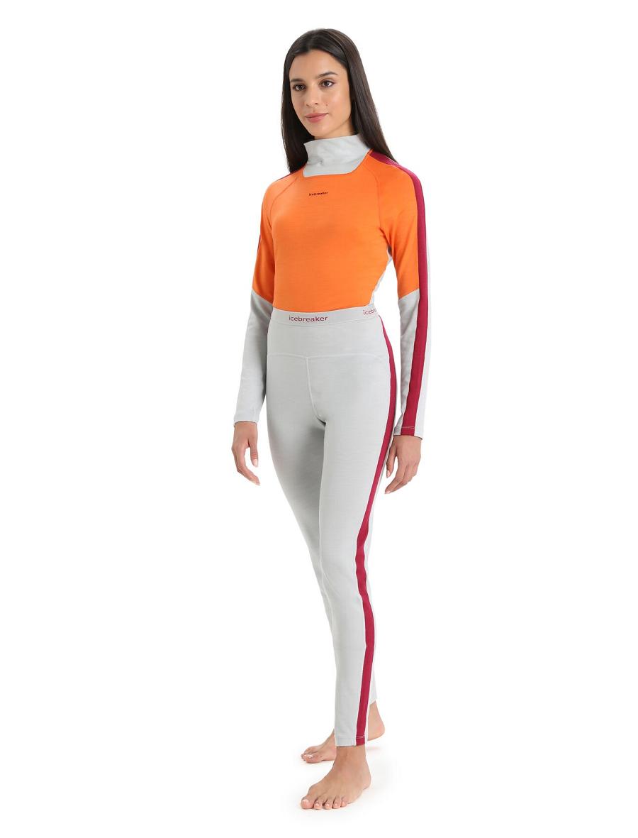 Icebreaker Merino 200 Sonebula Thermal Leggings Naisten Base Layers Pinkki | FI 1854TCEV